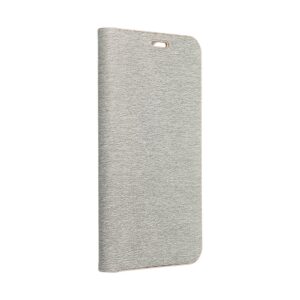 Luna Book Gold flip case for iPhone 17 PRO MAX / 18 PRO MAX silver