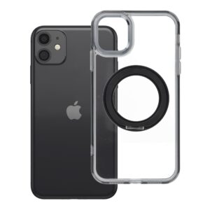 Case for iPhone 11 Frame Circle Stand compatible with MagSafe black