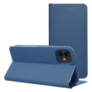 Luna Book Carbon flip case for iPhone 17 PRO MAX / 18 PRO MAX blue