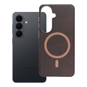 Gentleman Mag Cover case for Samsung S26 compatible with MagSafe brown