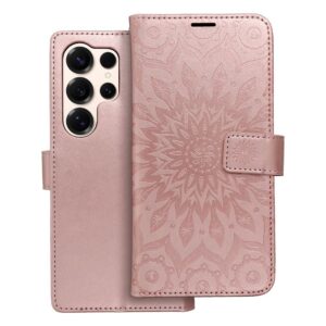 Mezzo Book flip case for Samsung S25 ULTRA mandala rose gold