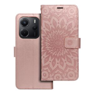 Mezzo Book flip case for Xiaomi Redmi NOTE 14 5G mandala rose gold