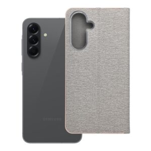 Luna Book Gold flip case for Samsung A56 5G silver