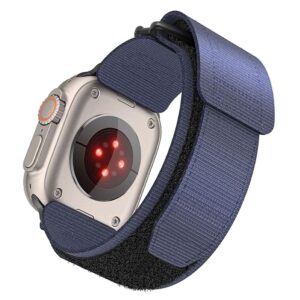 Forcell Strap to Apple Watch F-Design FA05 nylon hook-and-loop 42 / 44 / 45 / 49 mm blue