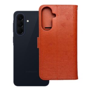 Mezzo Book flip case for Samsung A57 5G cats brown