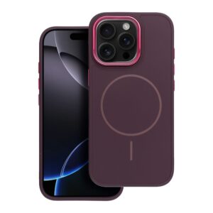 Frame Mag Cover case for iPhone 12 compatible with MagSafe purple