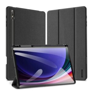DUX DUCIS case DOMO foldable with pencil storage for SAMSUNG Tab S10 Plus/S9 Plus/S9FE Plus black
