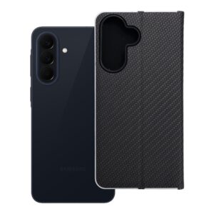 Luna Book Carbon flip case for Samsung A57 5G black