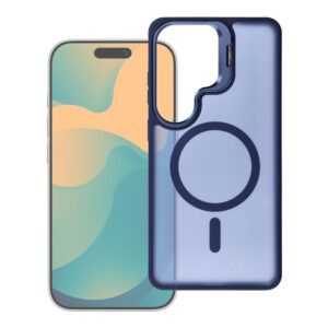 Forcell Case for Samsung S26 F-Protect Shadow Stand Premium compatible with MagSafe navy blue