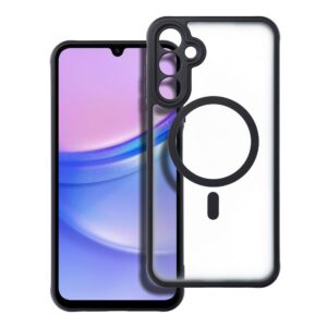 Full Matte Mag case for Samsung A15 Cover compatible with MagSafe black