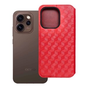 Cubic Book flip case for Oppo Reno 15 Pro 5G red