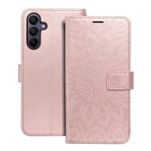 Mezzo Book flip case for Samsung A15 4G / A15 5G mandala rose gold
