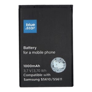 Blue Star Battery for Samsung S5610 / S5611 / L700 / S3650 / S5620 / B3410 / S5260 1000 mAh Premium