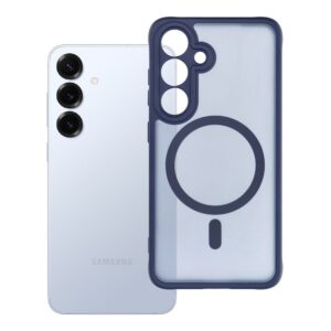Full Matte Mag case for Samsung S25 Cover compatible with MagSafe blue