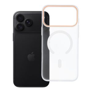Go Orange case for iPhone 18 Pro Max / 17 Pro Max compatible with MagSafe transparent