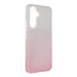 Shining case for Samsung A54 5G transparent pink