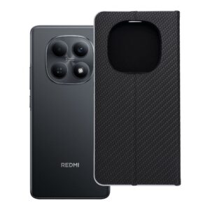 Luna Book Carbon flip case for Xiaomi Redmi NOTE 15 5G black