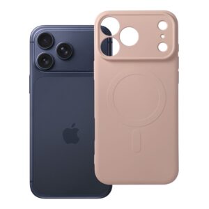 Silicone Mag Cover case for iPhone 18 Pro Max / 17 Pro Max compatible with MagSafe (camera protection) pink
