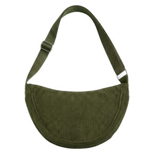 Universal corduroy Moon Bag Green