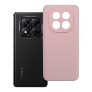 Case for Xiaomi Redmi Note 14 PRO 5G Silicone 2mm (camera protection) powder pink