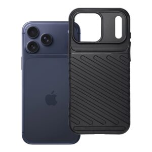 Thunder case for iPhone 17 Pro Max / 18 Pro Max (low camera edge) black