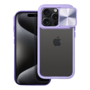Slider case for iPhone 15 PLUS purple