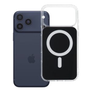 Clear Fusion Mag Cover case for iPhone 17 Pro Max / 18 Pro Max (low camera edge) compatible with MagSafe black