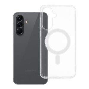 Clear Mag Cover (MID) case for Samsung A56 compatible with MagSafe transparent