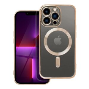 Electro Mag Cover case for iPhone 13 PRO compatible with MagSafe gold