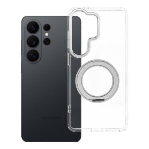 Case for Samsung S26 Ultra Frame Circle Stand compatible with MagSafe transparent