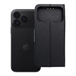Fancy Book flip case for iPhone 17 PRO MAX / 18 PRO MAX black