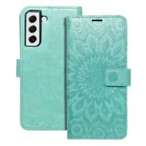Mezzo Book flip case for Samsung S21 FE mandala green