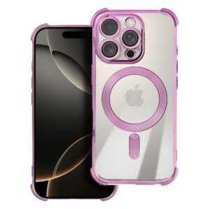 Antishock Electro case for iPhone 17 Pro Max / 18 Pro Max (low camera edge) compatible with MagSafe purple