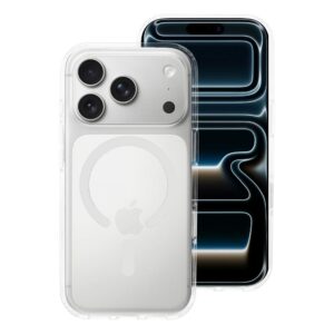 Forcell Case for iPhone 17 Pro / 18 Pro (low camera edge) F-Protect Clear Hybrid Premium compatible with Magsafe transparent