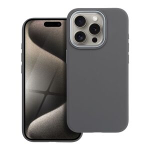 Forcell Case for iPhone 15 PRO F-Protect Frame Premium compatible with Magsafe gray