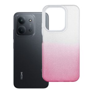 Shining case for Xiaomi Redmi 15C (173,16 x 81,07 x 8,2) transparent pink