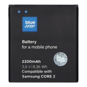 Blue Star Battery for Samsung Core 2 G355 2200 mAh Premium