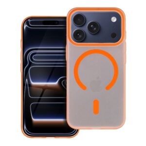 Go Orange case for iPhone 17 Pro Max / 18 Pro Max (low camera edge) compatible with MagSafe orange