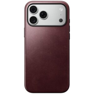 NOMAD leather case for IPHONE 18 Pro Max/17 Pro Max compatible with MagSafe (Modern Leather Case Horween Leather) burgund