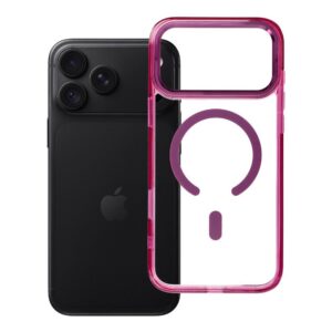 Frame Clear Hybrid Mag Cover case for iPhone 18 Pro Max / 17 Pro Max compatible with MagSafe burgundy