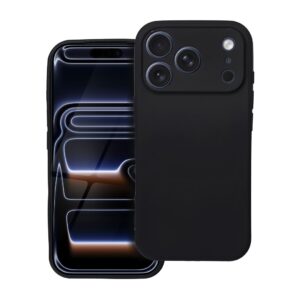 Soft case for iPhone 17 Pro / 18 Pro (low camera edge) black