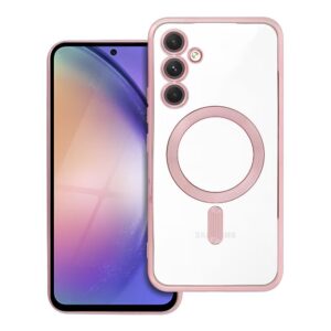 Electro Mag Cover case for Samsung A54 compatible with MagSafe gold-rose