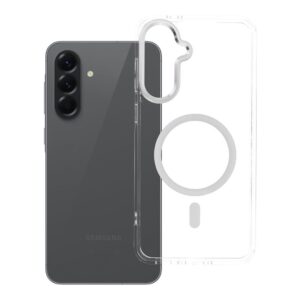 Frame Clear Hybrid Mag Cover case for Samsung A56 compatible with MagSafe transparent