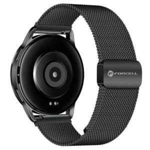 Forcell Strap to Samsung Galaxy Watch F-Design FS11 magnetic steel 20 mm black