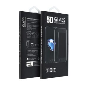5D Full Glue Tempered Glass - for Motorola G67 black