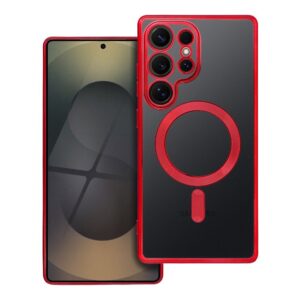 Electro Mag Cover case for Samsung S25 ULTRA compatible with MagSafe red