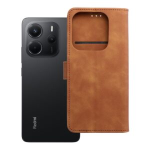 Tender Book flip case for Xiaomi Redmi NOTE 14 5G brown