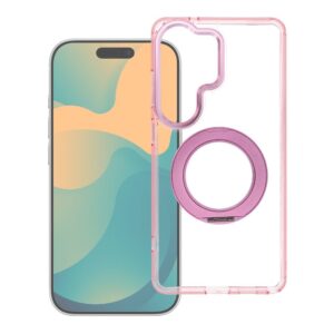 Case for Samsung A36 Frame Circle Stand compatible with MagSafe pink