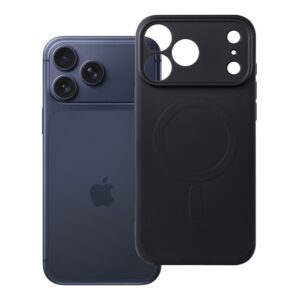 Silicone Mag Cover case for iPhone 18 Pro Max / 17 Pro Max compatible with MagSafe (camera protection) black