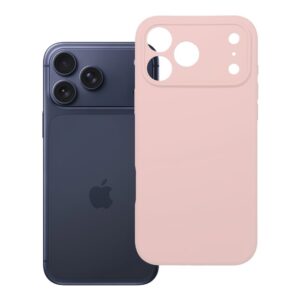 Case for iPhone 17 Pro Max / 18 Pro Max (low camera edge) Silicone 2mm (camera protection) powder pink